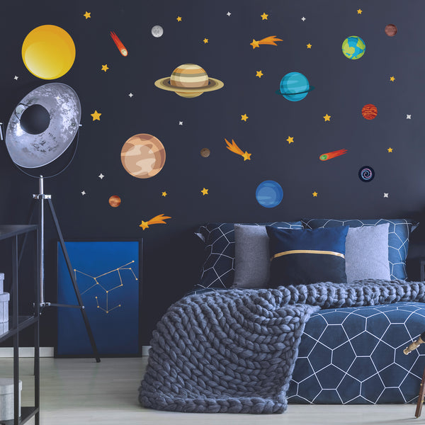 Solar System Space Kids Wall Sticker