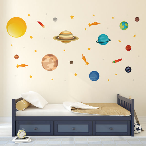 Solar System Space Kids Wall Sticker