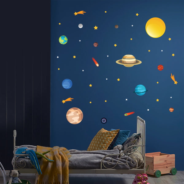 Solar System Space Kids Wall Sticker