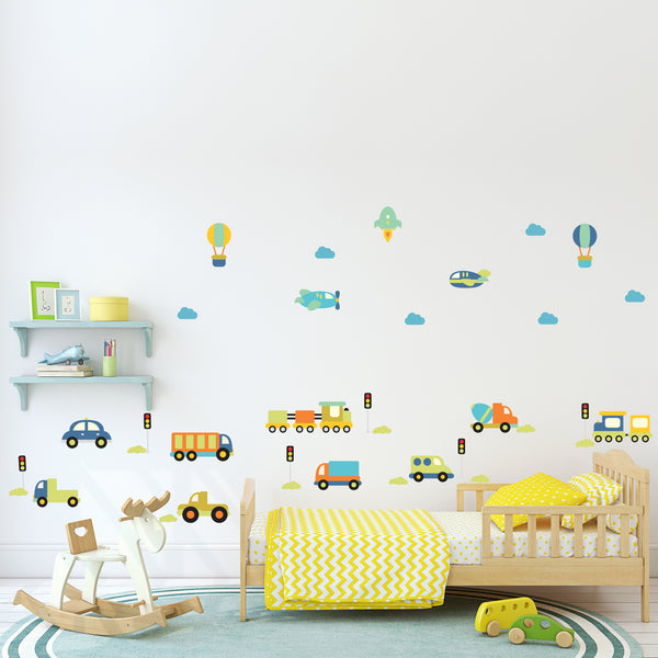 Children's Bedroom Wall Sticker Strollers