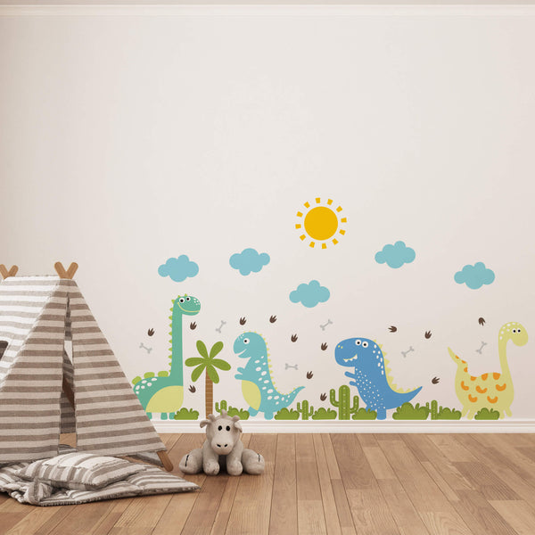 Baby Dinosaur Boy Bedroom Wall Sticker