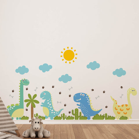 Baby Dinosaur Boy Bedroom Wall Sticker