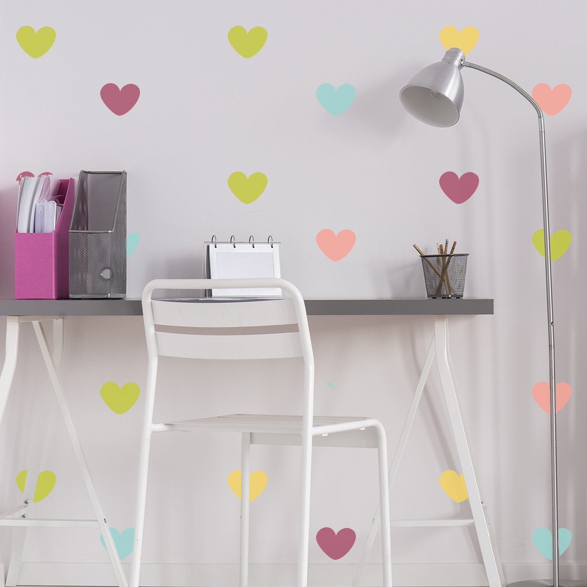 Children's Wall Sticker Colourful Heart