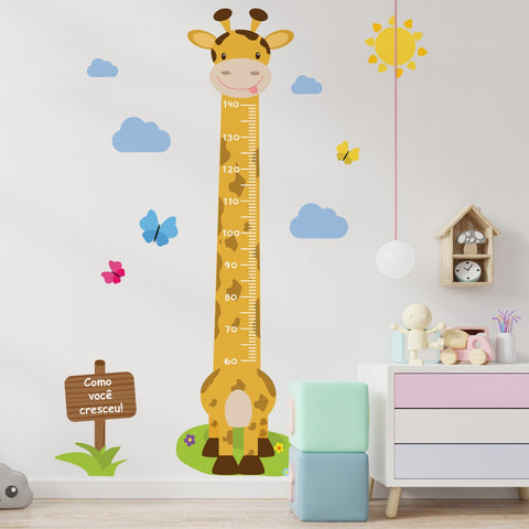 Giraffe Growth Ruler Wall Sticker 146cm