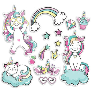 Teen Unicorn Wall Sticker for Girl's Room